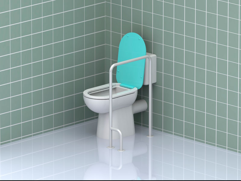 Стальной поручень для унитаза