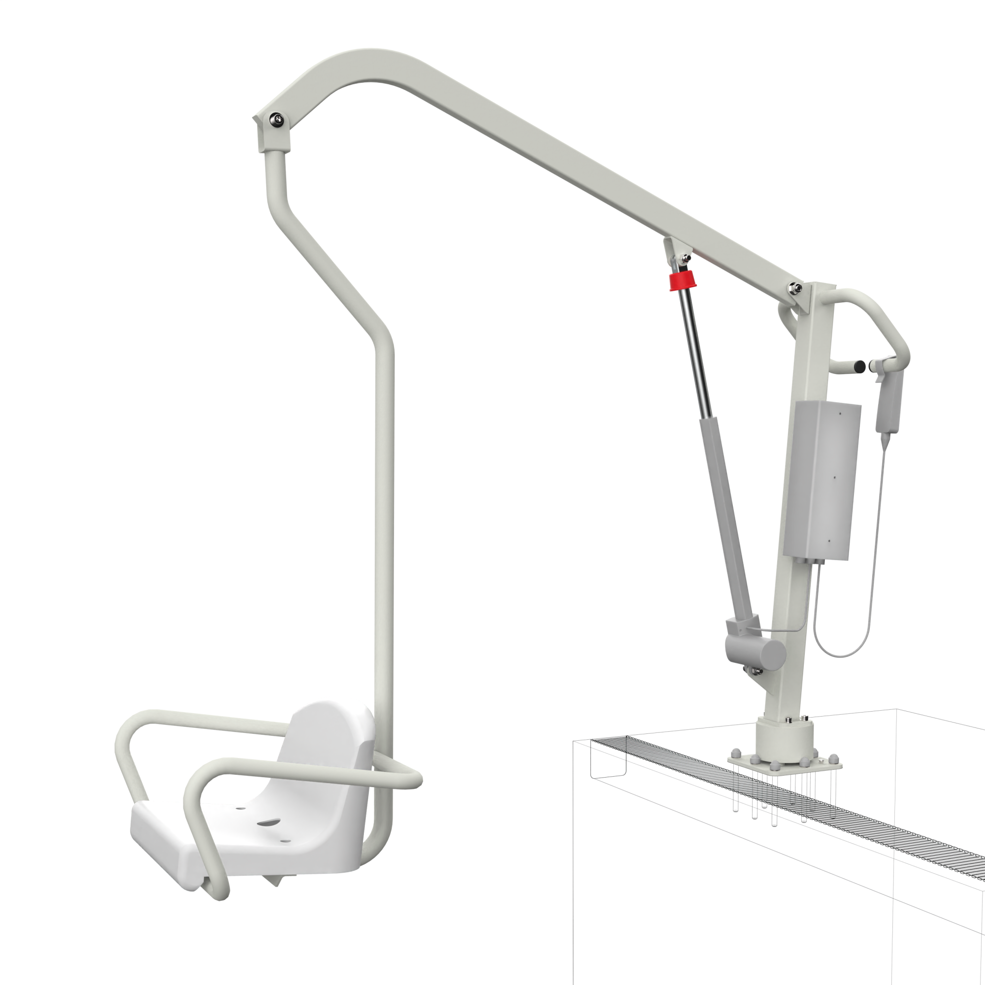 Енисей ИПБ-170Э Подъемник для бассейна (с электроприводом и аккумулятором) купить в Москве